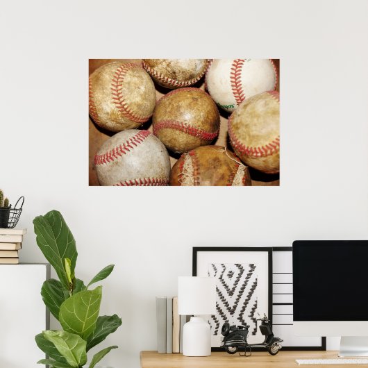 Baseballs Poster (Heimbüro)
