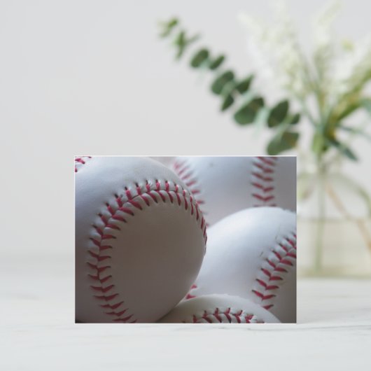 Baseballs Postkarte (Stehend Vorderseite)