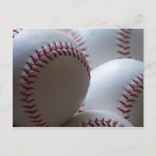 Baseballs Postkarte (Vorderseite)