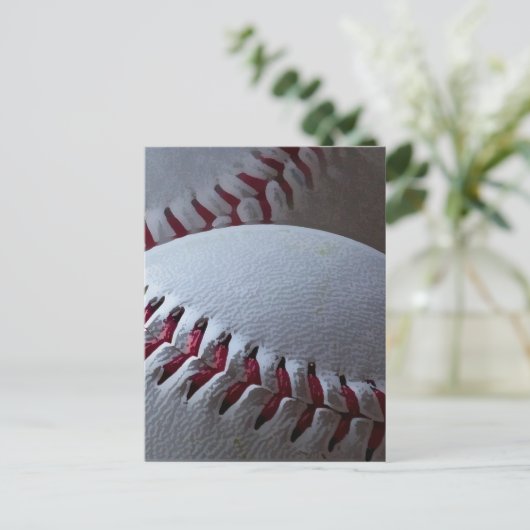 Baseballs Postkarte (Stehend Vorderseite)