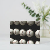 Baseballs Postkarte (Stehend Vorderseite)