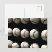 Baseballs Postkarte (Vorne/Hinten)