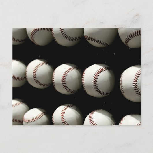 Baseballs Postkarte (Vorderseite)