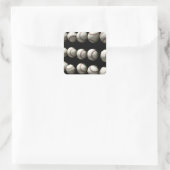 Baseballs Quadratischer Aufkleber (Tasche)