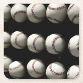 Baseballs Rechteckiger Pappuntersetzer (Vorderseite)