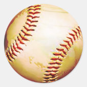 BASEBALLS RUNDER AUFKLEBER (Vorderseite)