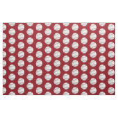 Baseballs Softballs Muster für rote Sportarten Stoff (Fat Quarter (45,7 x 55,9 cm))