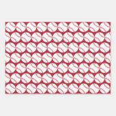 Baseballs Sport Design Wrapping Paper Set Geschenkpapier Set (Vorderseite 3)