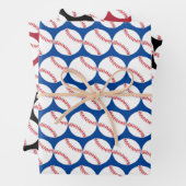 Baseballs Sport Design Wrapping Paper Set Geschenkpapier Set (Beispiel)
