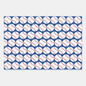 Baseballs Sport Design Wrapping Paper Set Geschenkpapier Set (Vorderseite)