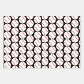 Baseballs Sport Design Wrapping Paper Set Geschenkpapier Set (Vorderseite 2)