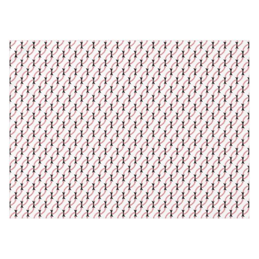 Baseballs Stitching Design Tableclout Tischdecke (Vorderseite (Horizontal))