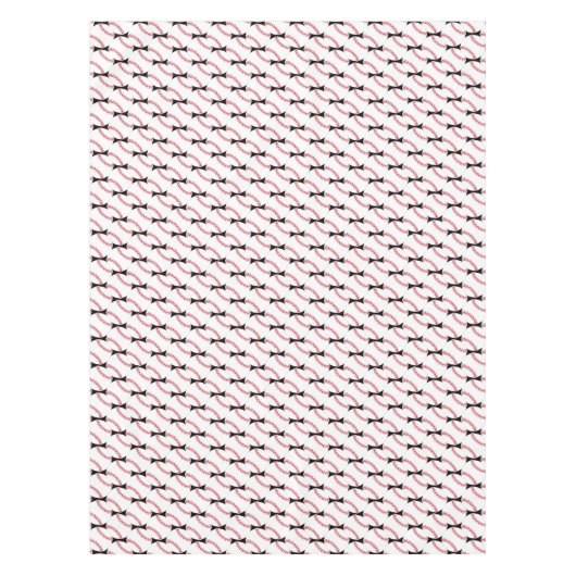 Baseballs Stitching Design Tableclout Tischdecke (Vorderseite)
