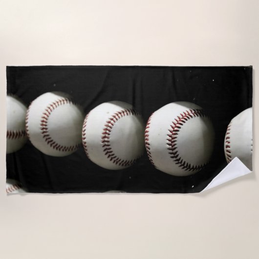 Baseballs Strandtuch (Vorderseite)