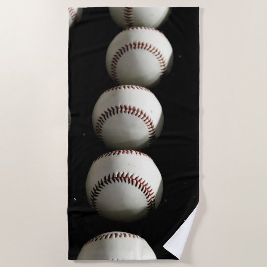 Baseballs Strandtuch (Vorderseite)