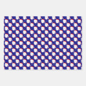 Baseballs tragen Hut & Schneeflocken des Weihnacht Geschenkpapier Set (Vorderseite 3)