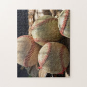 Baseballs und Handschuh Puzzle (Vertikal)