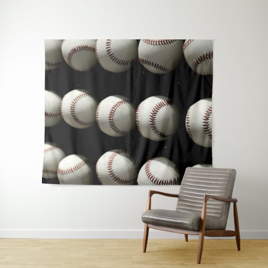 Baseballs Wandteppich (Beispiel (Horizontal))
