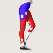 Baseballsaison-amerikanischer Unabhängigkeitstag Leggings (Rechts)