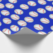Baseballsaison Geschenkpapier (Ecke)