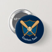 Baseballschild Button (Vorne & Hinten)