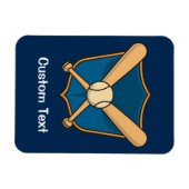 Baseballschild Magnet (Horizontal)
