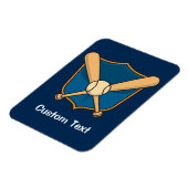 Baseballschild Magnet (Linke Seite)