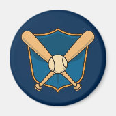 Baseballschild Magnet (Vorne)