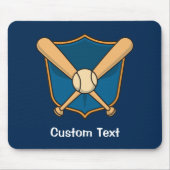 Baseballschild Mousepad (Vorne)