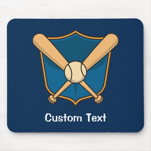 Baseballschild Mousepad (Vorne)