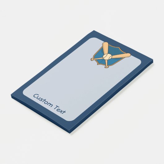 Baseballschild Post-it Klebezettel (angewinkelt)