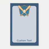 Baseballschild Post-it Klebezettel (Vorderseite)