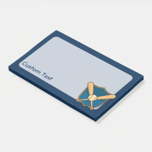Baseballschild Post-it Klebezettel