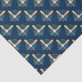 Baseballschild Seidenpapier (Ausschnitt)