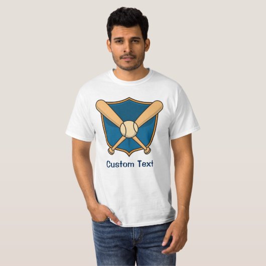 Baseballschild T-Shirt (Vorne ganz)