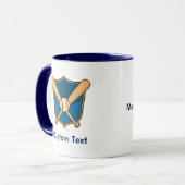Baseballschild Tasse (Vorderseite Links)