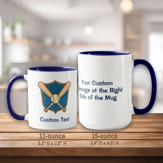 Baseballschild Tasse