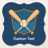 Baseballschild Untersetzer (Vorderseite)