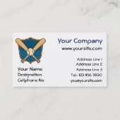 Baseballschild Visitenkarte (Vorderseite)