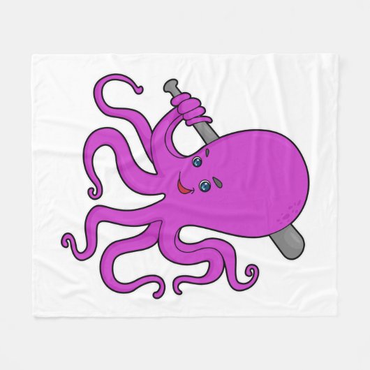 Baseballschläger Fleecedecke (Vorderseite (Horizontal))