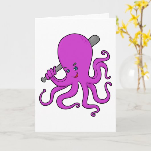 Baseballschläger Karte (Gelbe Blume)