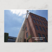 Baseballschläger-Postkarte der Welt größte