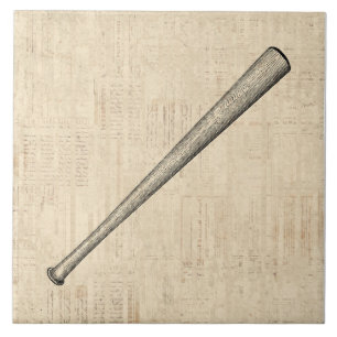 Baseballschläger Sportkunst Design Fliese