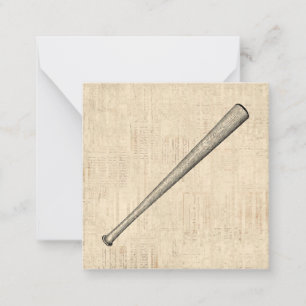 Baseballschläger Sportkunst Design Mitteilungskarte