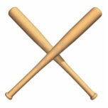 Baseballschläger überquert freistehende fotoskulptur<br><div class="desc">Baseballschläger auf weißem Hintergrund überquert. Sie können den Hintergrund mit dem Editierwerkzeug ändern und das Produkt so anpassen,  wie Sie es gewollt haben! Sie können auch einen eigenen Text hinzufügen!</div>