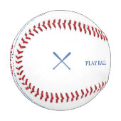 Baseballschläger und spielen personalisiert baseball (Vorderseite Links)