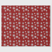 Baseballschneeflocken Geschenkpapier (Flach)