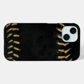 Baseballschwarz Case-Mate iPhone Hülle (Rückseite (Horizontal))