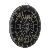 Baseballschwarz Dartscheibe (Vorderseite Links)