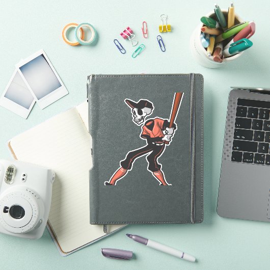 Baseballskelettdesign für Baseballspieler Aufkleber (iPad Hülle)